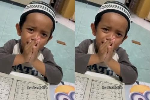 Terharu, Bocah Menangis saat Selesai Baca Iqra Viral di Medsos, Netizen: Serasa Lulus CPNS