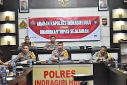 Kapolres Inhu Ingatkan Seluruh Bhabinkamtibmas Jangan Berpolitik Praktis