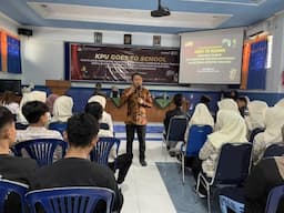 KPU Grobogan Sosialisasi Pilkada 2024 Dengan Menyasar Pemilih Pemula di SMA Muhammadiyah