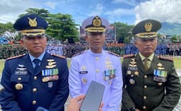 Pimpin Upacara HUT ke-79 TNI di Natuna, Ini Pesan Komandan Lanal Ranai