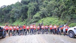 Kapolres Kuansing Ajak Masyarakat Gowes Bareng, Jalin Silaturahmi Sampaikan Pesan Kamtibmas  Pilkada