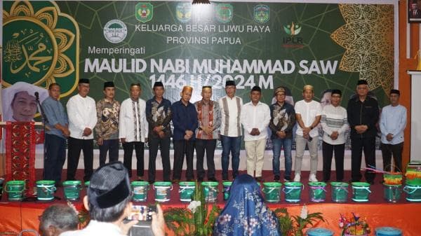 Empati dan Silaturahmi Jadi Titik Tekan Peringatan Maulid Nabi Kerukunan Keluarga Luwu Raya Papua