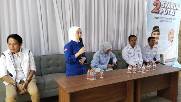 Cawabup Garut Nomor Urut 2 Kunjungi Rumah Aspirasi Anggota DPRD Putri Tantia