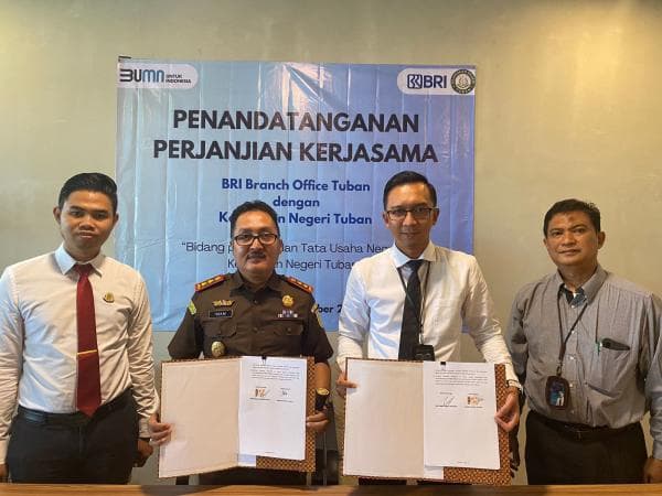 Kerjasama Terkait Penegakan Hukum, BRI Tuban Lakukan MoU Dengan Kejari Tuban