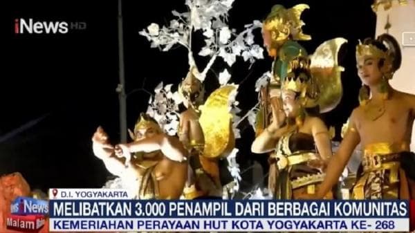 Ribuan Seniman Ikuti Street Art Tema Gatotkaca Wirajaya Dalam Rangka HUT ke 268 Yogyakarta