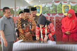 Sambang Warga, Bupati Klaten Sri Mulyani Resmikan GOR Abdi Kencana