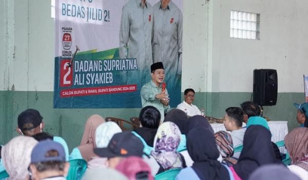 Sambangi Tempat Kelahiran, Cabup Dadang Supriatna Janji Bangun Flyover Bojongsoang