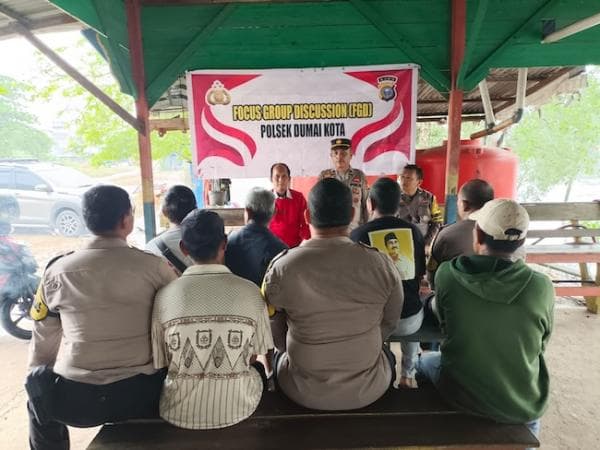 Polsek Dumai Kota Gelar FGD Jelang Pilkada untuk Cegah Hoax