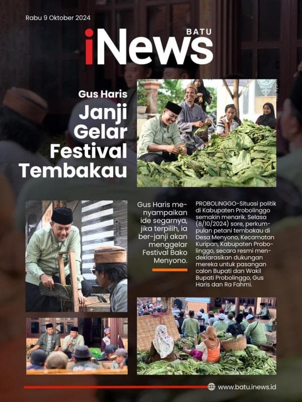 Didukung Petani Tembakau Menyono, Gus Haris Janji Gelar Festival Tembakau