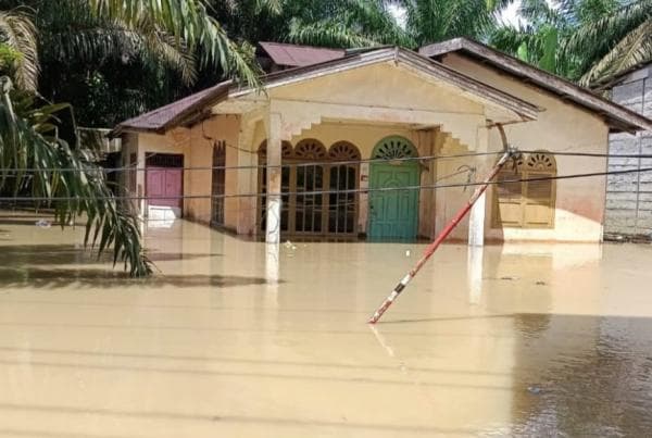 Diguyur Hujan Lebat, Dua Kecamatan di Nagan Raya Terendam Banjir