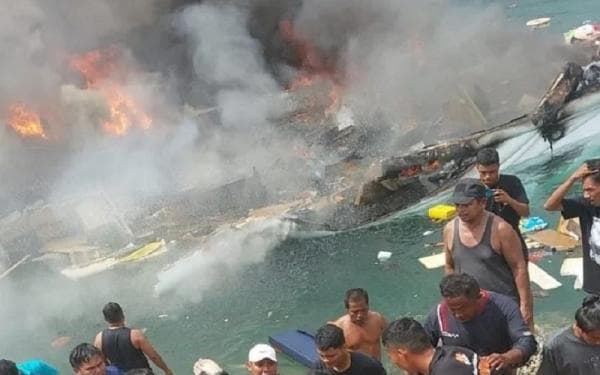 Speedboat yang Ditumpangi Cagub Malut Benny Laos Terbakar, Benny Laos Tak Sadarkan Diri