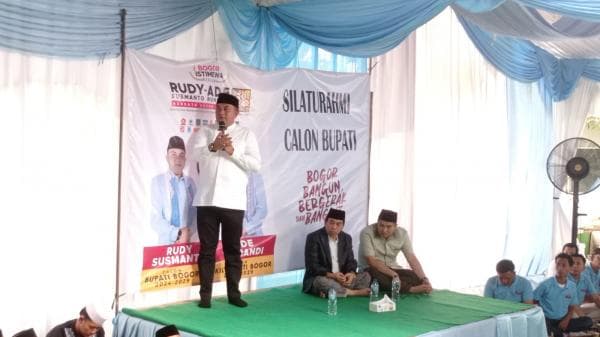 Dapat Dukungan Alim Ulama, Cabup Bogor Nomor Urut 1 Rudy Susmanto Paparkan Program Keumatan