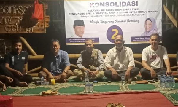 Warga RW 03 Pakulonan Barat  Kelapa Dua Deklarasikan Dukungan untuk Maesyal–Intan