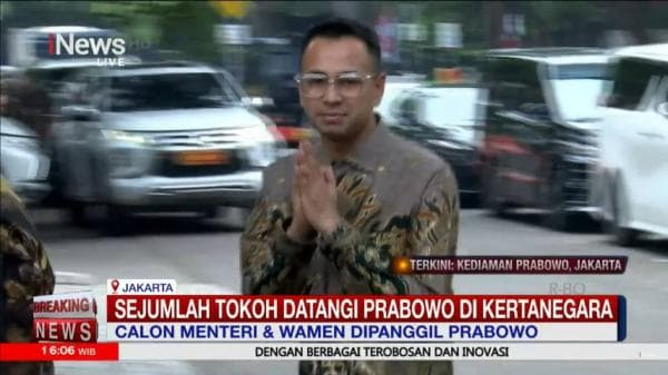 Raffi Ahmad Datangi Kediaman Prabowo di Jalan Kertanegara, Diajak Gabung Masuk Kabinet?