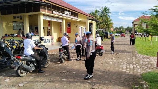 Polres Pidie Jaya Gelar Gaktibplin Kendaraan Personel, Tingkatkan Disiplin dan Kepatuhan Internal