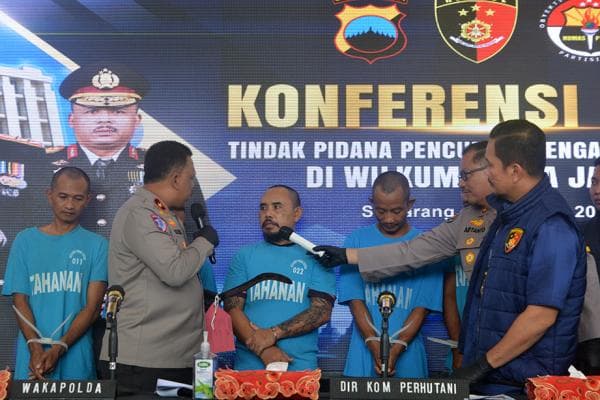 Polda Jateng Bekuk Komplotan Pencuri Kayu yang Sekap 2 Penjaga Perhutani di Pati, Satu Residivis