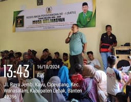 Anggota DPRD Banten Musa Weliansyah Reses Perdana di Wanasalam, Ini Aspirasi yang Diserap