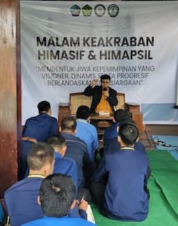 Malam Keakraban HIMASIF dan HIMAPSIL UIKA Bogor, Rimun Wibowo Ajak Mahasiswa Asah Jiwa Kepemimpinan