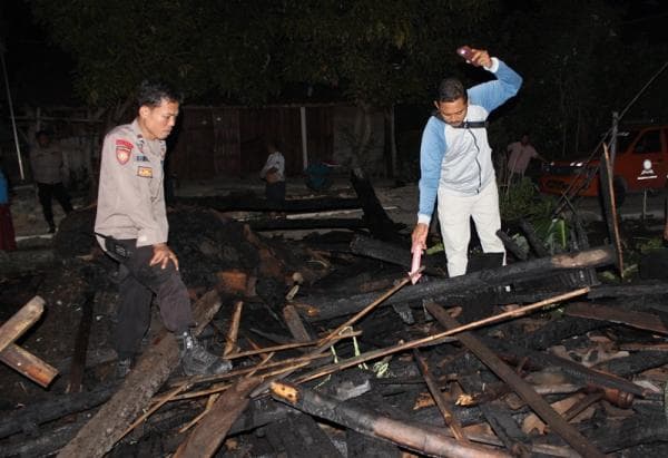 Kebakaran Kandang Sapi Terjadi di Jono Tawangharjo, Diduga Karena Api Bediang