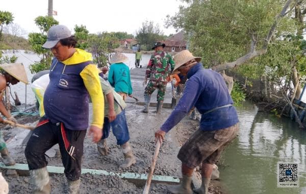 4 TMMD Sengkuyung Kolaborasi Dispermasdes Bersama Kodim Kendal, Tingkatkan Perekonomian Desa