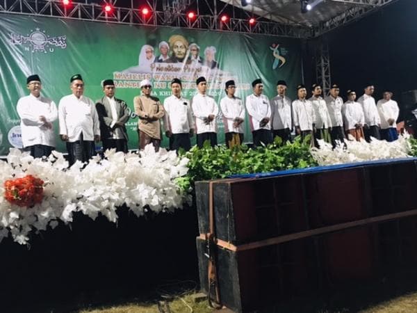 Do'a Santri Untuk Negeri Menggema Di Malam Pelantikan MWC NU Bangsalsari Jember