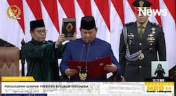 Momen Prabowo-Gibran Resmi Dilantik Jadi Presiden dan Wapres RI 2024-2029