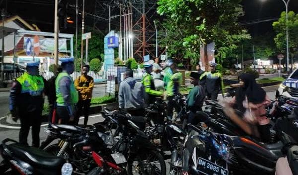 Blue Light Patrol Polres Inhu, Terus Pantau Pilkada dan Pelantikan Presiden