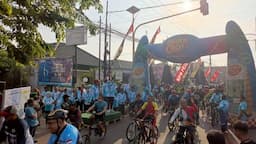 Ribuan Goweser Pasuruan Ikuti Fun Bike HUT TNI ke-79