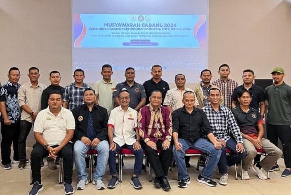 Ir. Mahdani Terpilih Sebagai Ketua Pengurus Cabang Taekwondo Indonesia Kota Banda Aceh 2024-2028