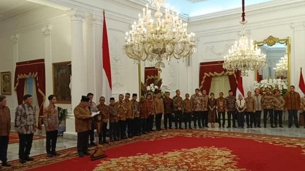 Susunan Lengkap Menteri Kabinet Merah Putih Prabiwo-Gibran