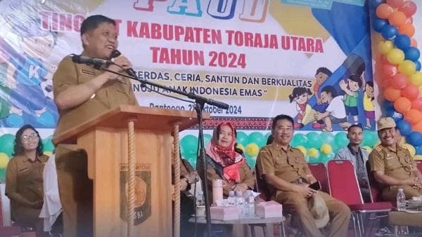 Menuju Anak Indonesia Emas, Pjs Bupati Toraja Utara Buka Gebyar Paud Tahun 2024