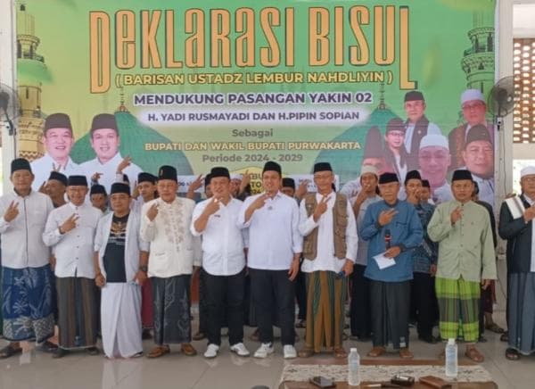 Barisan Ustad Lembur Nahdliyin Siap Menangkan Paslon YAKIN di Pilkada Purwakarta 2024