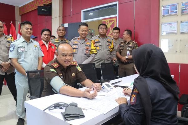 HUT Humas,, Polres Rohul Giat Donor Darah Dan Pemeriksaan Kesehatan Gratis