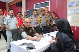 HUT Humas,, Polres Rohul Giat Donor Darah Dan Pemeriksaan Kesehatan Gratis