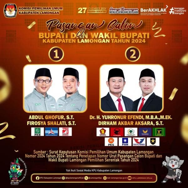 Debat Perdana Cabup-Cawabup Lamongan Digelar di Surabaya