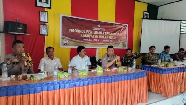 Polres Rohul dan KPU Giat "Ngobrol Pilkada" Antisipasi PSU di Tambusai Utara