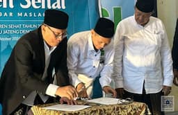 BSI Salurkan Bantuan Fasilitas Kesehatan ke Pondok Pesantren di Jateng