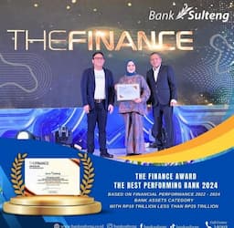 PT. Bank Sulteng Terpilih sebagai Bank Beraset Terbaik 2024