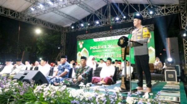 Ciptakan Pilkada Damai, Polres Jombang Gelar Shalawat dan Doa Bersama, Kedua Paslon Datang