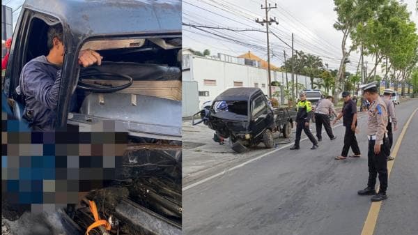 2 Kendaraan Terlibat Kecelakaan di Pakisaji, Sopir Mobil Pickup Terjepit