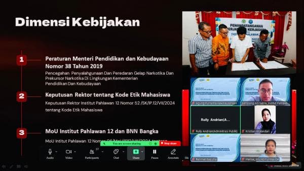 Institut Pahlawan 12 Perkuat Komitmen Sebagai Kampus Anti Narkoba