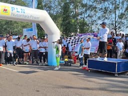 Hari Listrik Nasional ke-79th dan HUT, PT PLN Nusantara Power Unit Tanjung Awar-Awar Gelar Fun Run