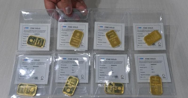 Harga Emas Antam Hari Ini Anjlok Rp9.000, Berikut Rinciannya