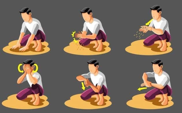 Tata Cara Tayamum Lengkap dengan Syarat, Niat, Tata Cara dan Doa Setelahnya Tata Cara Tayamum Lengkap dengan Syarat, Niat, Tata Cara dan Doa Setelahnya