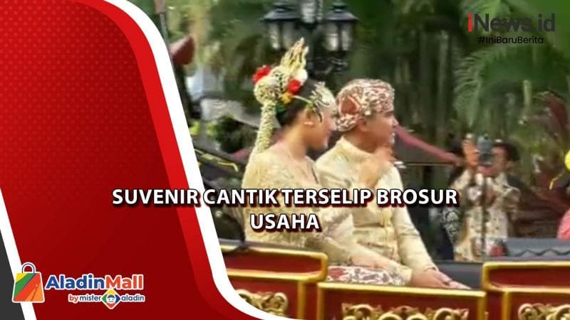 Suvenir Cantik dan Brosur Usaha Khusus bagi Tamu Akad Nikah Kaesang - Erina