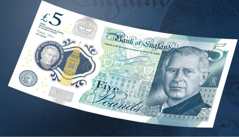 Uang Kertas Bergambar Raja Charles III Mulai Beredar di Inggris Hari Ini