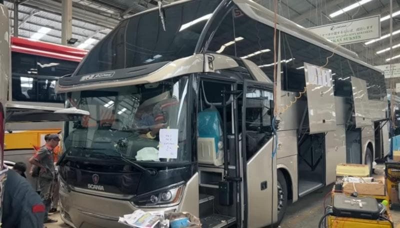 Intip Pembuatan Karoseri Bus dari A sampai Z, Wow Prosesnya Panjang