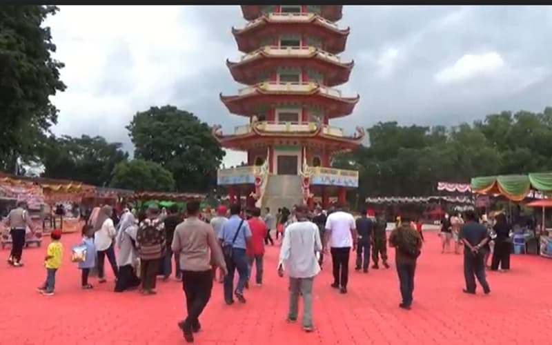 775 Personel Amankan Puncak Cap Go Meh di Pulau Kemaro Palembang