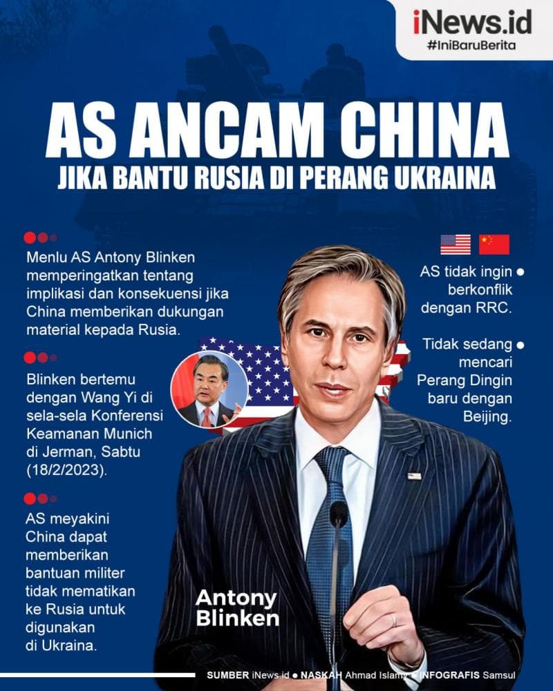 Infografis AS Ancam China jika Bantu Rusia di Perang Ukraina