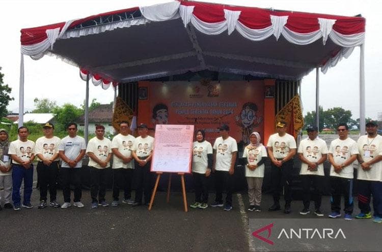 Deklarasi Pengawasan Bersama Pemilu Serentak, Bawaslu Ajak Masyarakat Awasi Setiap Tahapan